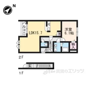 響流下北池【2階】の間取り