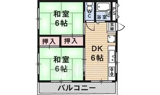 グリーンハイツ伊丹【5階】の間取り