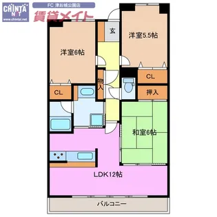 ローレルスクエア津南が丘弐番館 209号室【2階】の間取り