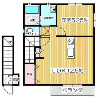 セルフィー【2階】の間取り