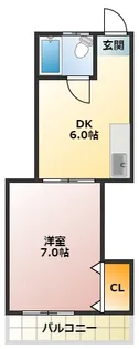 コーポ玉一【2階】の間取り