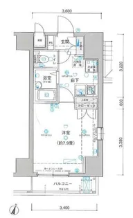 ヴェルト笹塚ツインI【2階】の間取り