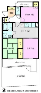 サンモール・ロジェ【1階】の間取り