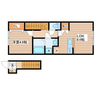 LMA HOUSE ONE(エルマハウスワン)【2階】の間取り