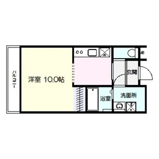 ルナコート南港中【3階】の間取り