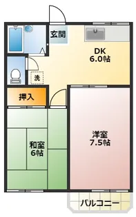 ハイツ加賀【2階】の間取り