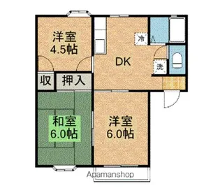 桜コーポ【2階】の間取り