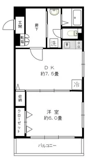 メゾンデューク菖蒲園【3階】の間取り