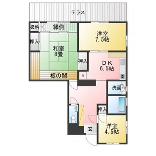 SARUI APARTMENT【1階】の間取り