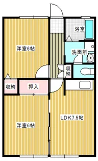 サンモクレイ【1階】の間取り