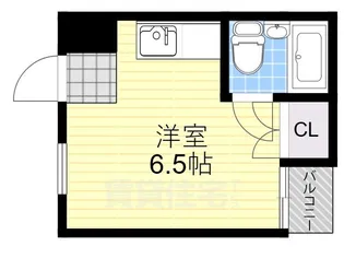 ブライトゾーン南堀江(旧ロイヤル南堀江)【2階】の間取り