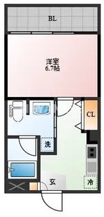 Jプレイス宝町【4階】の間取り