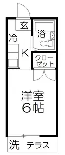 コーポ園【1階】の間取り