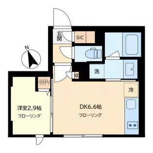 イプセ中目黒【1階】の間取り
