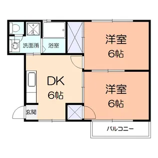 ヴァレーヌ茅ヶ崎【2階】の間取り