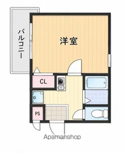 シティライト江坂【2階】の間取り