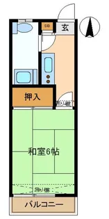 高尾アパート【2階】の間取り
