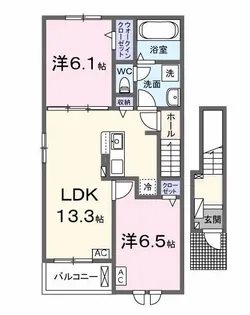 ヴィヴィット【2階】の間取り