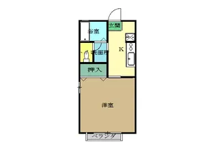 ラピュータC棟【1階】の間取り