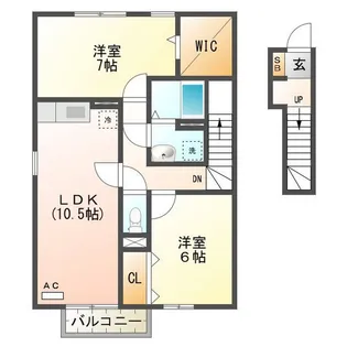 ヴィラ ノボノ【2階】の間取り