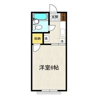 リュ・プラタン【1階】の間取り