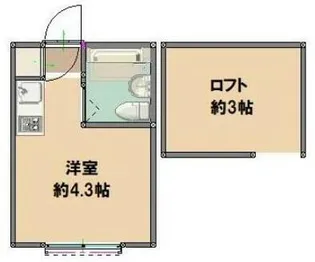 ハイテラス石川台B棟【1階】の間取り