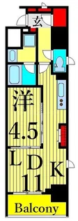 プライマル上野 稲荷町【3階】の間取り