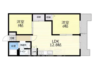 グリーンハイツ六甲【1階】の間取り