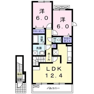 イン・レミュール【2階】の間取り