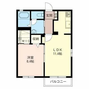 スプリング ハイツ【1階】の間取り
