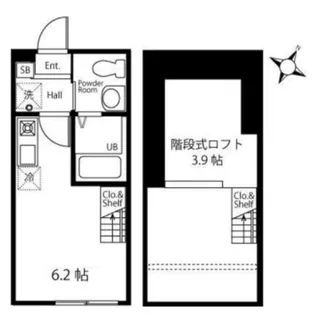 ハーミットクラブハウス横浜磯子【1階】の間取り