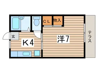 ローズハイム【1階】の間取り