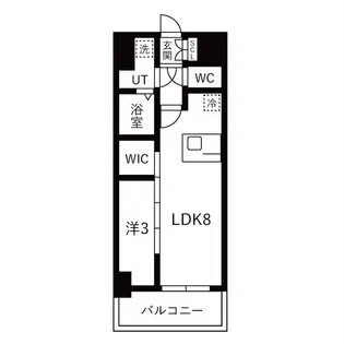 メイクスアート浄心【3階】の間取り