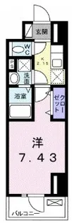 プラーサート 南観音【3階】の間取り