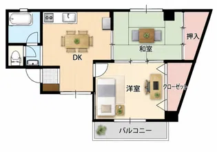 コーポ倉田【4階】の間取り