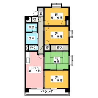 プラムアネックス【3階】の間取り