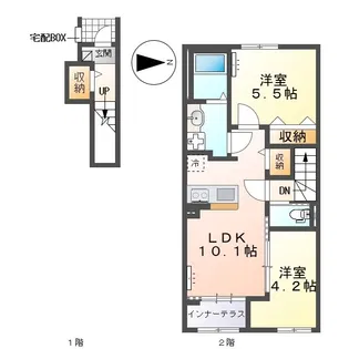 モミジェーヌ【2階】の間取り