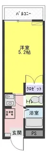 コーポ水郷【2階】の間取り
