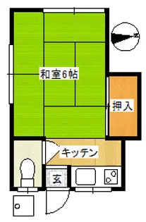 武村アパート【1階】の間取り