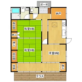 栃木県宇都宮市上戸祭町【一戸建】の間取り