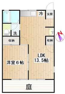 ハイツクレール【1階】の間取り