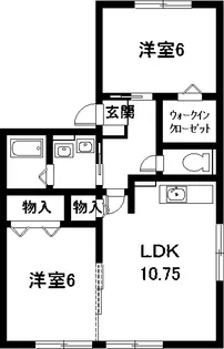 ひだまり大浜【1階】の間取り