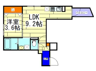 ALEGRIA九条【3階】の間取り