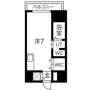コーラルポワント難波WEST【7階】の間取り