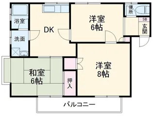 コーポルークワットA【2階】の間取り