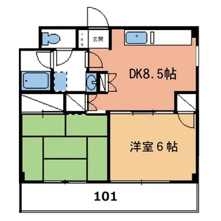メゾンYOSHIDA・B【1階】の間取り
