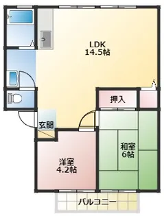 サンビレッジ吉川【2階】の間取り