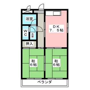 グローリーハイツ【2階】の間取り
