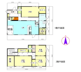 熊本県菊池郡大津町大字室【一戸建】の間取り