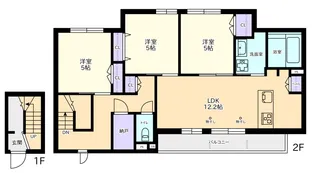 カロリナ【2階】の間取り